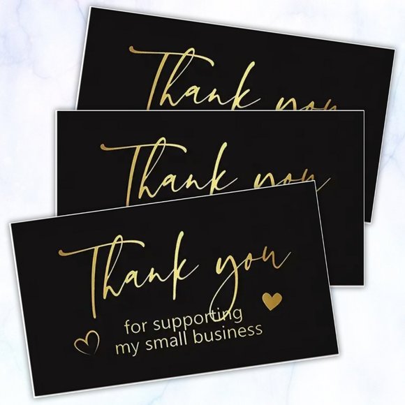 100 Pcs.Thank you Cards & Stickes Bundle - Picture 2 of 8